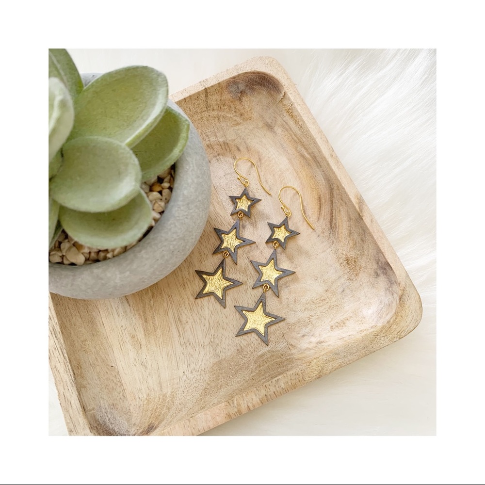 Wolf and Willa Statement STAR ⭐️ Earrings